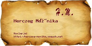 Herczeg Mónika névjegykártya